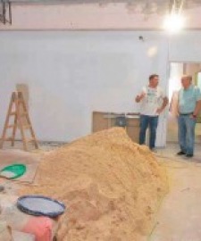 Etapa final de las obras de ampliacin del edificio de la Escuela de Teatro